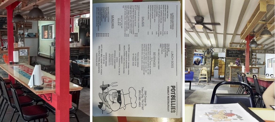 Potbellies Family Restaurant Menu