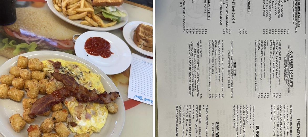 Potbellies Family Restaurant Menu