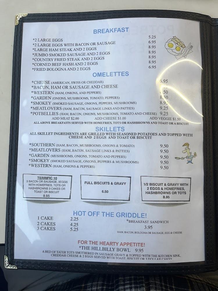 Potbellies Family Restaurant Menu image 4